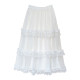 Mang Sui Sweet Cake Skin Skirt Fairy Net Slot Mid -Meta -Coat Baboli Lace Skirt 2023 New Summer Autumn
