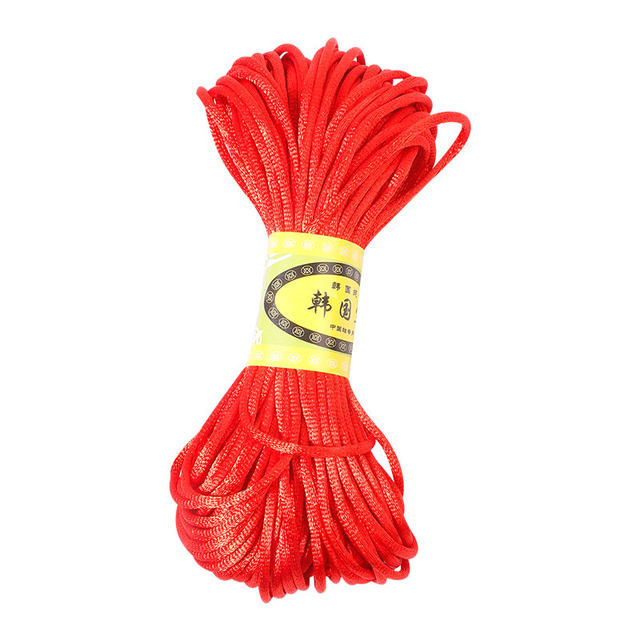 China Jiecal No. 5 Line 6 No. 6 red rope DIY handmade woven woven bracelet rope necklace line
