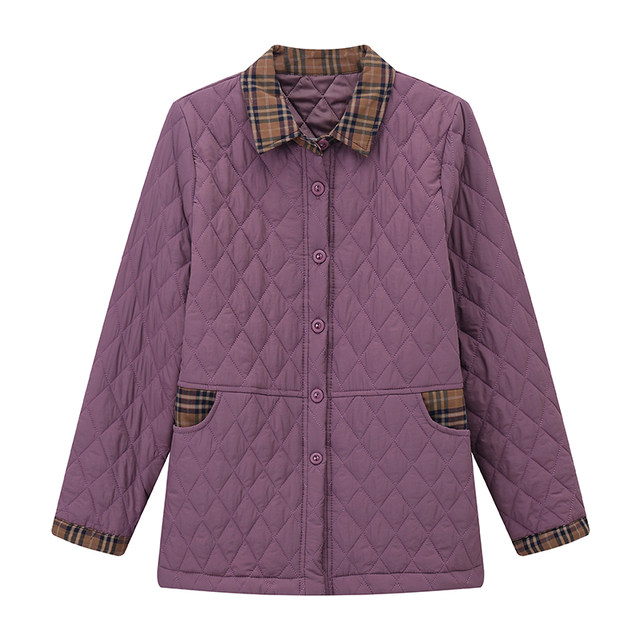 Autumn and winter cotton jacket middle -aged and elderly women with fertilizer increased size cotton jacket 200JIN [Jin is equal to 0.5 kg] fat mother jacket small cotton jacket
