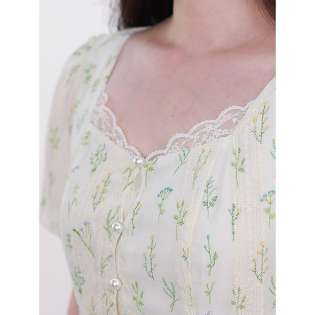 
Xia Dada Large Size Women's Clothing French Gentle Pure Sweet Pure Dress First Love White Moonlight Long Skirt