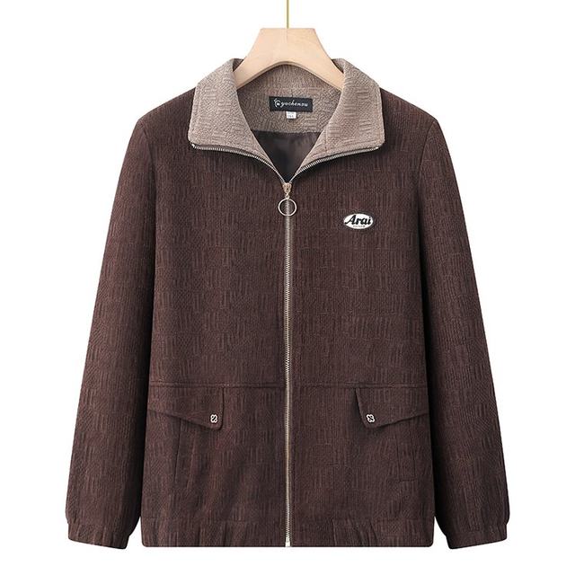 Fashion mother contains lapel short plus velvet jackets autumn and winter, new foreign qi reduction, younger, older jacket
