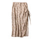 Side pleated pumping tie side split retro small shattered long A -shaped thin half skirt bag hip skirt female summer
