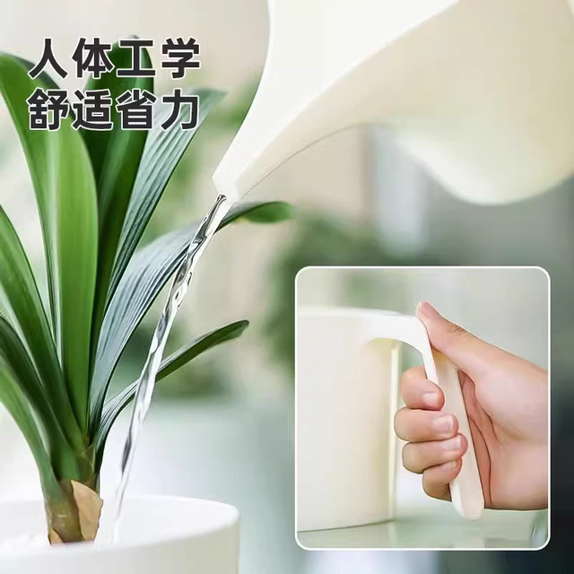 New long-mouthed household flower watering kettle for indoor gardens large-diameter plastic large-capacity gardening artifact potted plants available