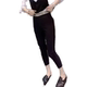 Black sunscreen mask pants for women 2025 new summer thin high waist tight skinny small 9-point cigarette pants