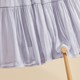 She Chi A-line skirt 2025 autumn clothes new women's clothing fresh and gentle style spliced ​​elastic waist midi skirt