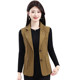 
Mother's spring and autumn thin suit vest middle-aged and elderly women's large size loose solid color short suit vest
