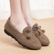 Doudou shoes women's velvet 2025 winter thickened old Beijing cloth shoes for outer wear one-on-two cotton shoes warm furry shoes