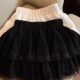 Large size white A-line lace cake skirt women's 2025 summer small princess puffy skirt short skirt