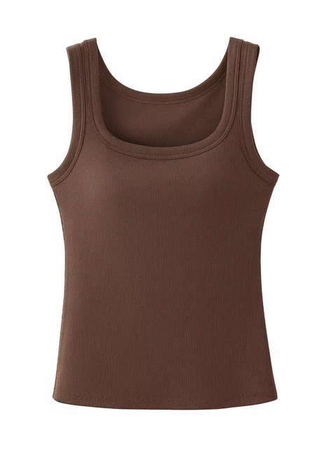 Slim pit strip slim square collar vest women's latex chest pad integrated with breasts with high elasticity and I-shaped base top
