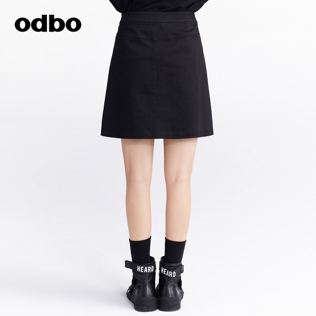 Odbo/Odibio workwear short skirt autumn and winter A-line new design high-waisted skirt trendy