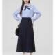 
Long-sleeved student shirt suit pleated long skirt mid-length large size jk uniform class uniform college style women spring and autumn
