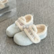 Lulu Egg Warm Two-Cotton Shoes White Shoes Women's 2025 New Winter Slip-On Plus Velvet Birkenstock Shoes Furry Shoes
