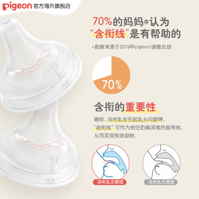 Beiqin pacifier baby newborn wide-caliber natural sense silicone pacifier SS-LLL official flagship store genuine product