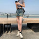 2025 summer new denim short skirt for women high waist retro old sweet and spicy hip slim skirt miniskirt