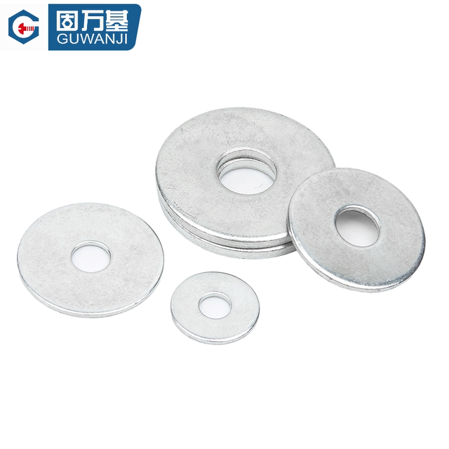 Iron galvanized flat pad metal gasket meson enlarged round and thickened screw gasket M3M4M5M6M8M10