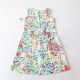 New summer products for women's mid-length vest floral dress with round neck pullover loose micro-stretch fashion A-line skirt F5