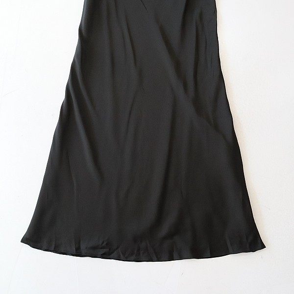 New summer women's mid-length suspender dress imitation silk loose bottoming home nightgown C4M

