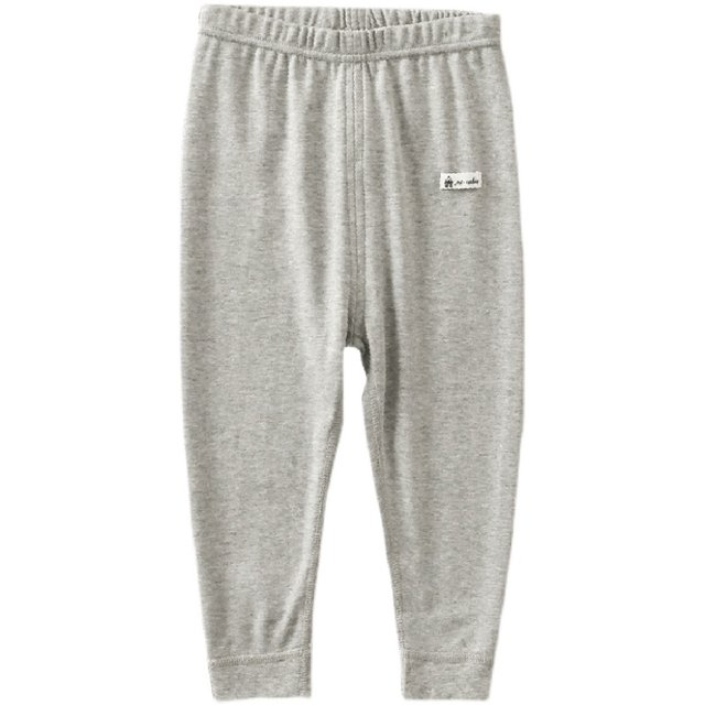 Japanese 2-piece children's long johns, pure cotton leggings for boys and girls, pure cotton warm long pants, baby cotton woolen pants