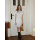 popchrio lace puff short sleeve shirt French hollow doll shirt half body skirt suit small women
