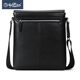 Goldlion Men's Leather Goods First-layer Cowhide Black Lychee Pattern Soft Fashion Business Casual Shoulder Bag Japanese Word Bag Men