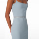 noBra by ABMY slit suspender dress for women in spring and summer with breast pads for hot girls sexy waist-hugging long skirt