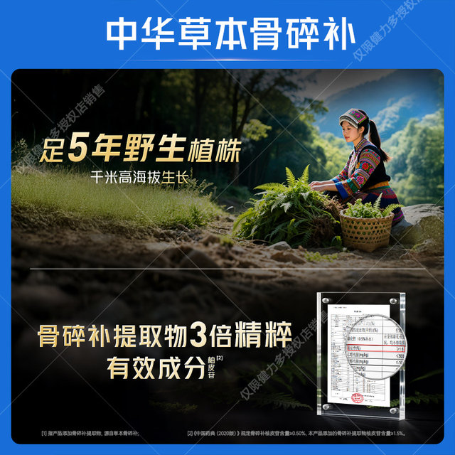 Tomson By-Health Polysamine Chondroitin Calcium Tablets for middle-aged and elderly people to replenish cartilage and maintain joints official flagship amino sugar