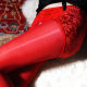 Large size 200Jin [Jin equals 0.5kg] Men's oily transvestite stockings panties lace all-in-one cross-dressing pantyhose women's clothing boss supplies