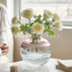 French water ripple gradient color glass vase water-raised flowers flower arrangement home living room study table flower ornaments