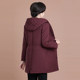 Middle-aged and elderly people's autumn and winter clothes, women's cotton jacket, elderly fat mothers, cotton clothes, jacket, plus size 50 years old, 60 years old