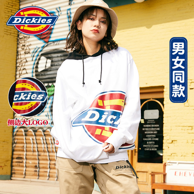 Dickies fake two round neck cotton sweater female couple clothes