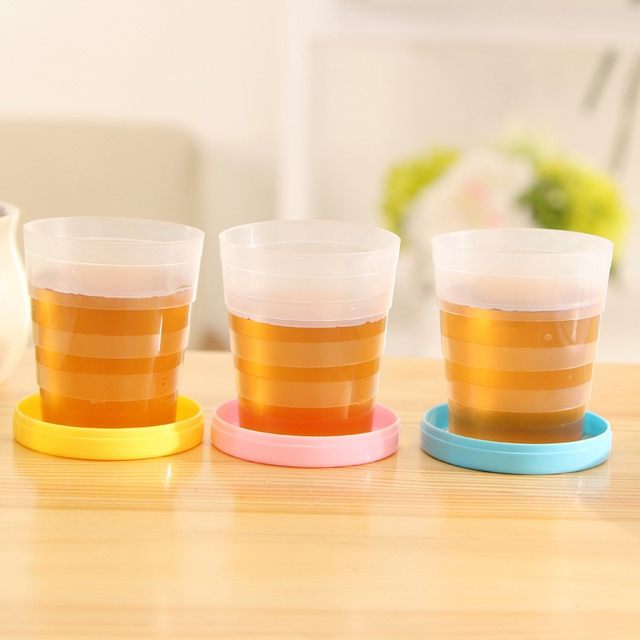 1 Folding cup Portable Folding Water Cup Fold Folding Wash Cup Travel Portable Cup Folding Dental Cup