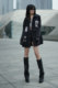 2025 summer new denim jacket long sleeve heavy-duty patch printing grinding and washing old versatile casual women's clothing