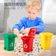 Alloy simulation garbage truck children's toy cleaning garbage classification trash can sanitation engineering model car boy
