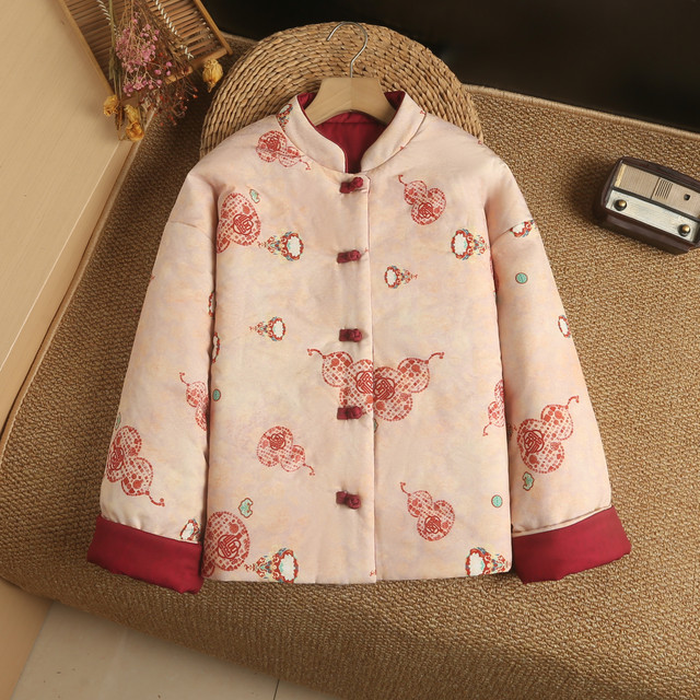 Young mother's clothing autumn and winter new light national style cotton clothing middle-aged and elderly women's clothing warm cotton jacket jacket new Chinese style cotton clothing
