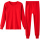 Middle-aged and elderly big red clothes for mother's autumn warm clothes suit for the elderly and grandma's sweater for the year of the horse.