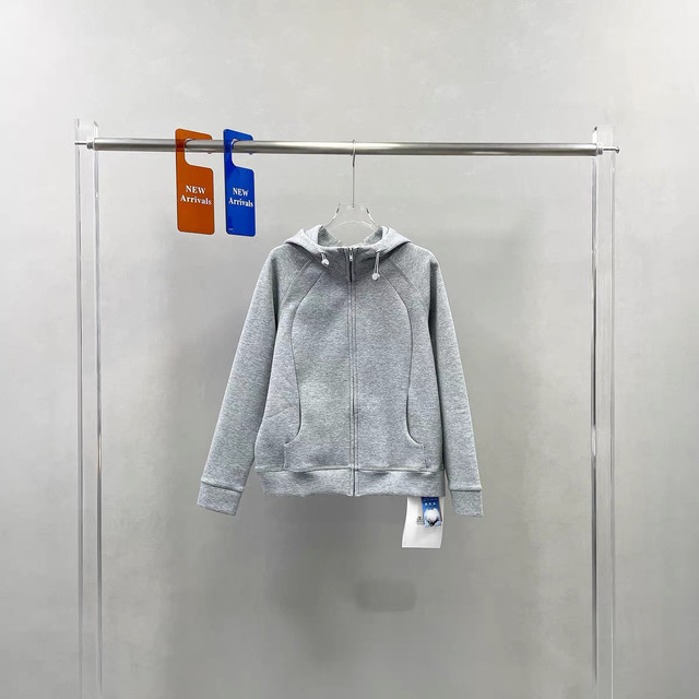 New style of solid color, loose jacket, slim zipper cardigan
