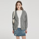 2025 spring and autumn V-neck pure cotton thin cardigan women's spring and autumn jacket women's sweater solid color knitted small outer wear