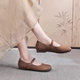 
Small size 3233 new summer genuine leather flat mother shoes retro large size 41 Mary Zhen women's singles shoes shallow mouth grandma shoes