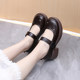 Genuine leather Mary Zhen small leather shoes 2025 new spring and summer light mouth large-size single shoes versatile medium heel thick heel commuting women's shoes