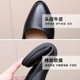 Genuine leather high heels spring and autumn new thick heel model performance leather shoes with skirt work shoes fashionable single shoes women 32