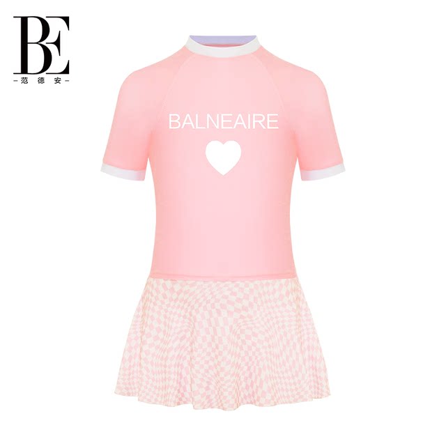BE van der An children's split skirt swimsuit fashionable professional sun protection cute anti-chlorine breathable girls new style
