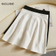 
Off-white short suit skirt for women 2025 new summer high-waisted a-line umbrella skirt big swaying small short skirt