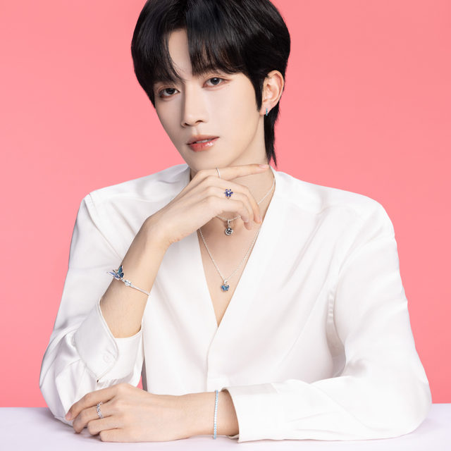 [Yellow Star Same Style] Pandora Pandora Dream Star Butterfly Necklace Set Blue Butterfly Couple Gift Personalization