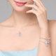 Pandora Pandora Heart Shaped Angel Wing Necklace Set Love Giving to Girlfriend