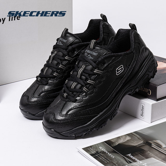 
Skechers official flagship store women's shoes casual shoes black panda shoes retro sports shoes new leather dad shoes
