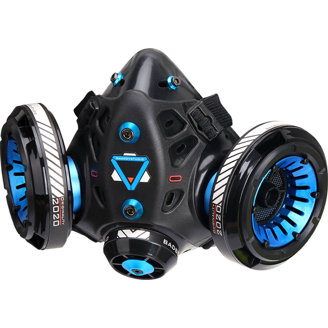 Cyberpunk mask battle 03 gas mask cos science fiction film and television prop machinery BadBoyStudio original