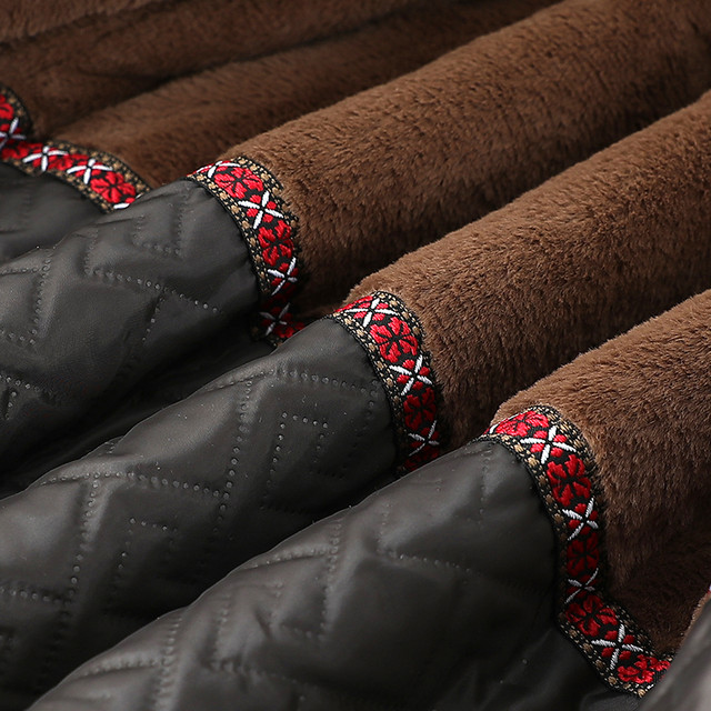 Mom's winter quilted and thickened mink velvet coat new fashion style middle-aged and elderly women's noble plus size fur coat