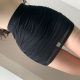 ZZ bone ZZ autumn new European and American style street casual temperament versatile mesh folds thin waist skirt