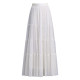 Drooping apricot skirt for women 2025 summer new high-waist mesh cake skirt slim A-line long skirt big hem skirt
