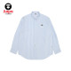 Aape flagship store men's clothing 25 spring and summer ape man badge letter embroidery casual striped long-sleeved shirt 8513XXO